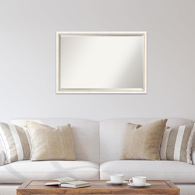 Amanti Art White Bathroom Mirror - Image 6