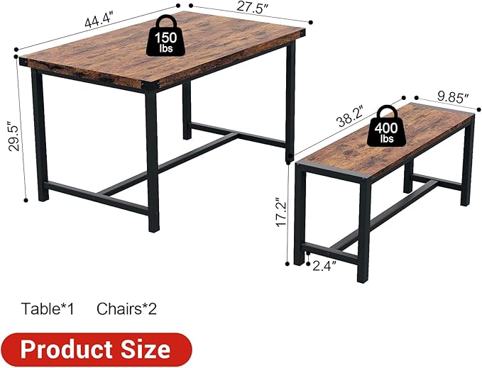 Garvee Dining Table Set for 4, Kitchen Table - Image 6