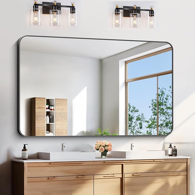FORBATH Large Bathroom Mirror 60x36 Inches by FORBATH