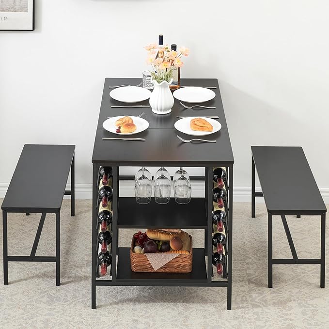 IDEALHOUSE Dining Table Set for 4, Kitchen Table Set for 4 - Image 3