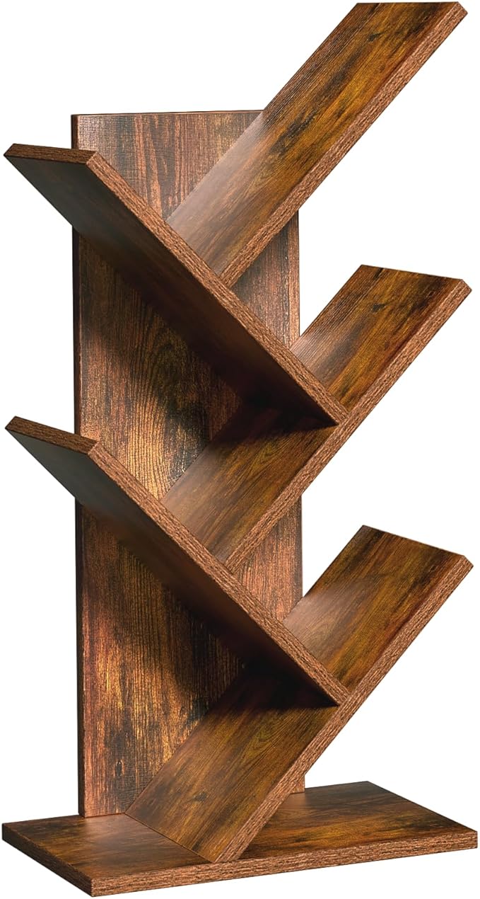5 Tier Tree Book Shelf, Small Desktop Bookshelf - Image 8