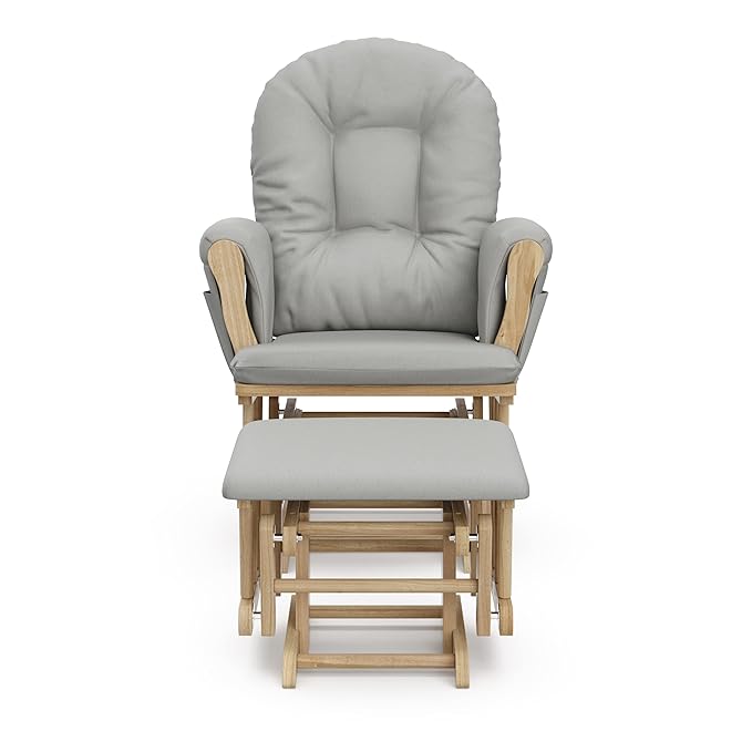 Storkcraft Premium Hoop Glider & Ottoman — GREENGUARD Gold Certified Nursery - Image 5