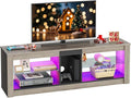 Bestier Entertainment Center LED Gaming TV Stand by Bestier