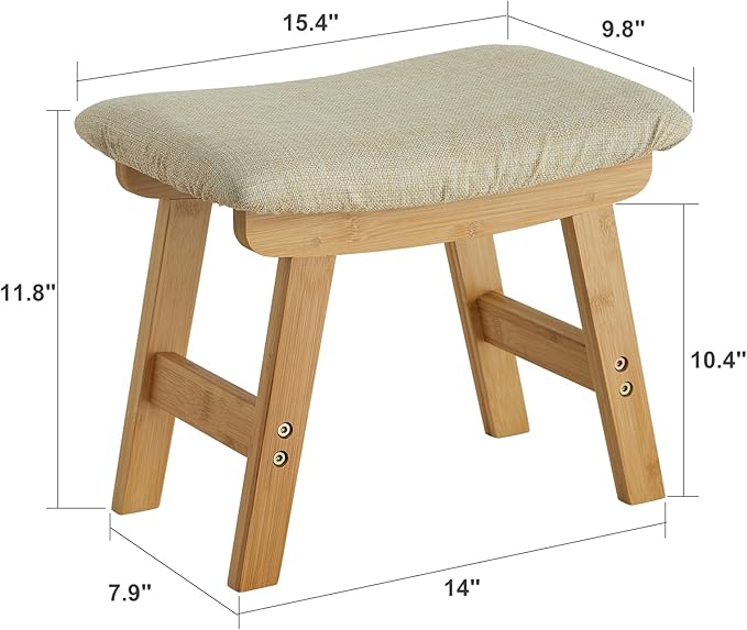 Foot Stool Ottoman Foot Rest Under Desk, Small Stool - Image 3
