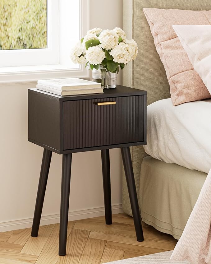 Night Stand Set 2, Small Modern Mid-Century Bedside Table - Image 8