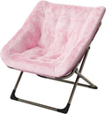 Comfy Chair for Adults, Foldable Living Room Chairs, Soft Faux Fur Folding by Garvee