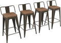Yongchuang 26 inch Bar Stools Set of 4 Industrial Kitchen Counter Height by YongchuangInternational