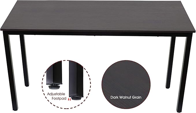 55 inch Large Computer Desk Wood, Modern Simple Style Desk - Image 4