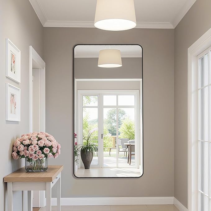 Bathroom Mirror 55" x 30", Large Rectangle Wall Mirror, Entryway Decor - Image 3
