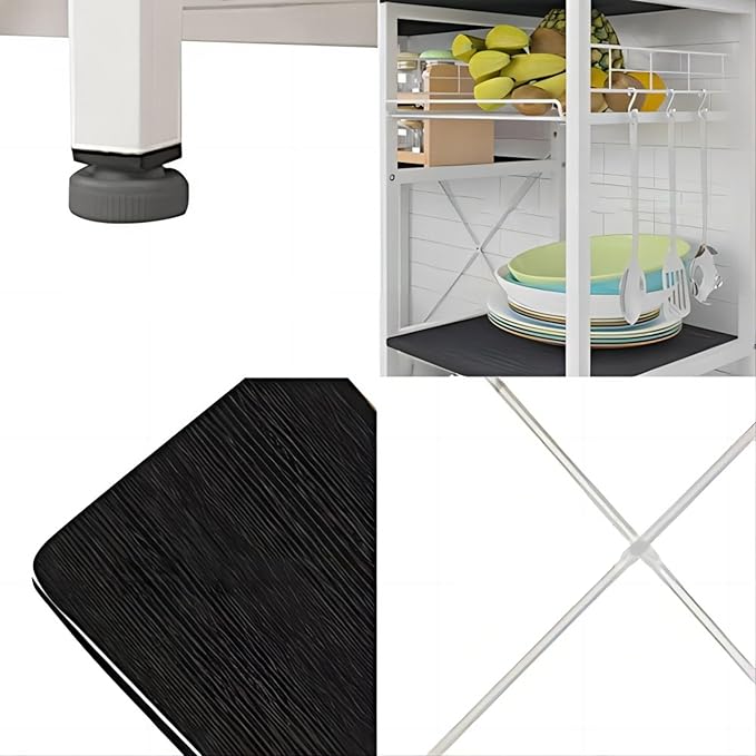 soges 3-Tier Kitchen Baker's Rack, Utility Microwave Oven Stand - Image 4