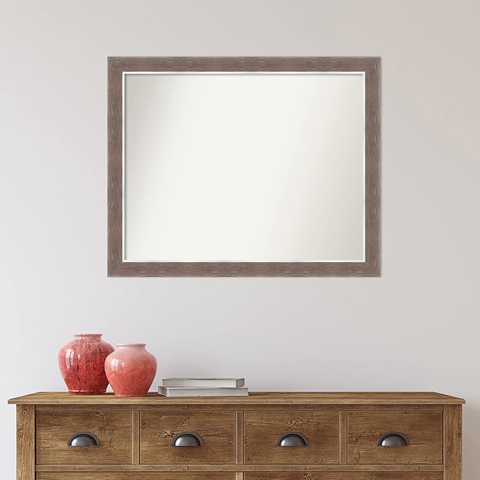 Amanti Art Brown Bathroom Mirror - Image 6