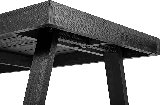 Plank+Beam 72 Inch Farmhouse Dining Table, Solid Wood Rustic Kitchen Table - Image 6
