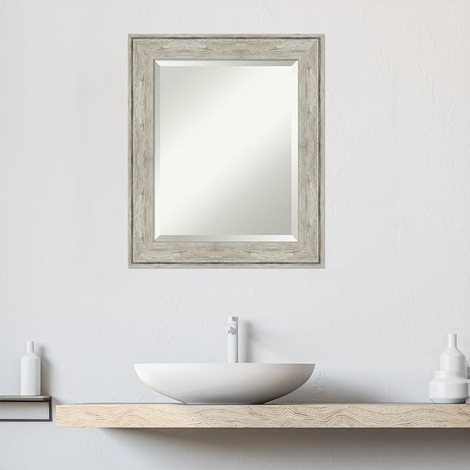 Amanti Art Silver Bathroom Mirror - Image 6