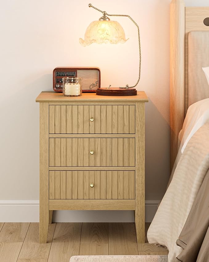 Fluted Nightstand, Farmhouse Night Stand - Image 8