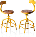 Topower Farmhouse Kitchen Stool, Industrial Counter Stool, Kitchen Deco Round by Topower