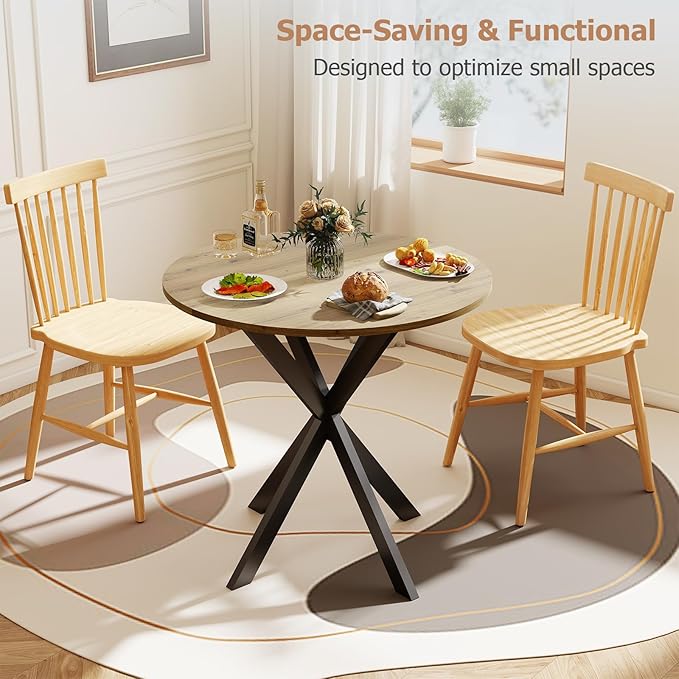 Round Dining Table, 31.5" Small Dining Table - Image 4
