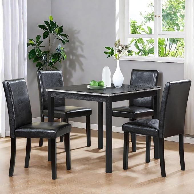 Dining Table Set for 4, 5-Piece Dining Room Table Set - Image 5