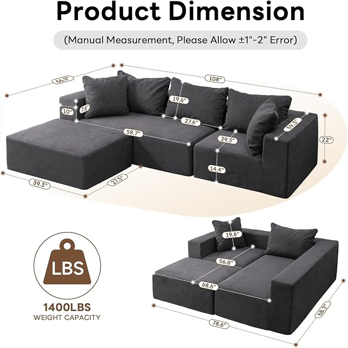 Vamcheer Modular Sectional Sofa - Image 2