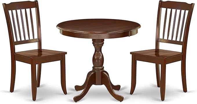 East West Furniture AMDA3-MAH-W 3 Piece Dining Table Set by EastWestFurniture