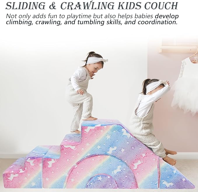 MeMoreCool Foam Climbing Toddler Couch, Modular Kids Sofa - Image 5
