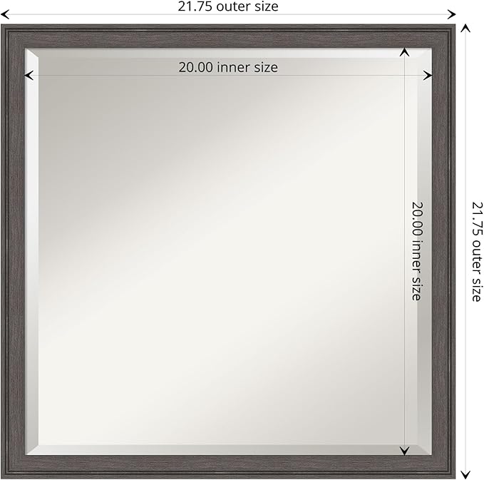 Amanti Art Silver Bathroom Mirror - Image 4
