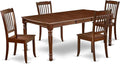 East West Furniture DODA5-MAH-W 5 Piece Dining Room Furniture Set Includes a by EastWestFurniture