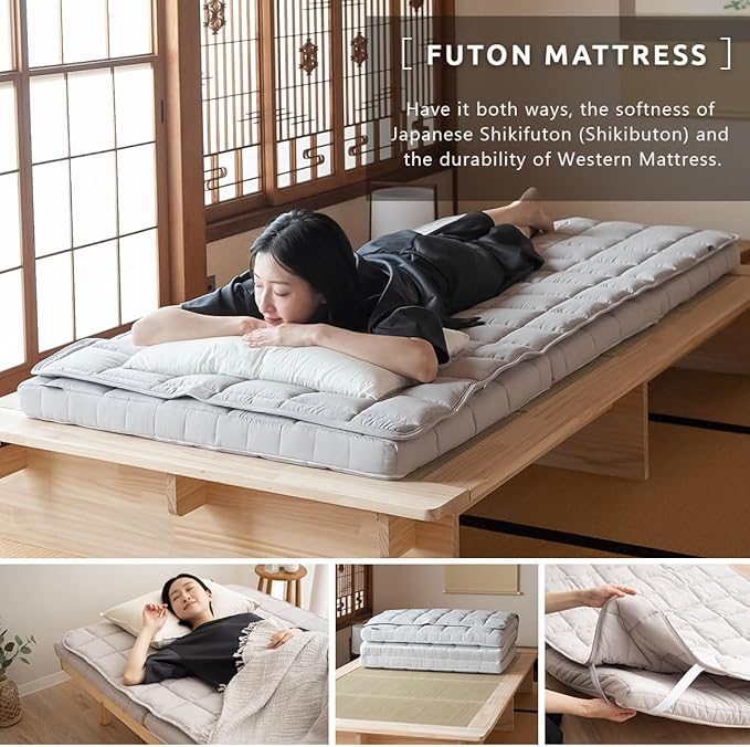EMOOR Japanese Tri-fold Futon Mattress Machi - Image 4