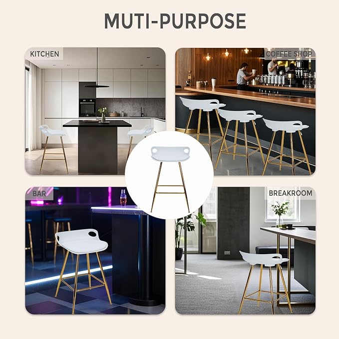 Sidanli Bar Stools Set of 2, Counter Height Stools - Image 7