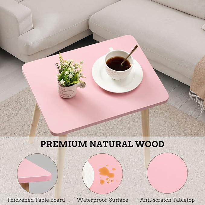 FORAOFUR Side Table, Small End Table Accent Table Living Room Bedroom Balcony - Image 4