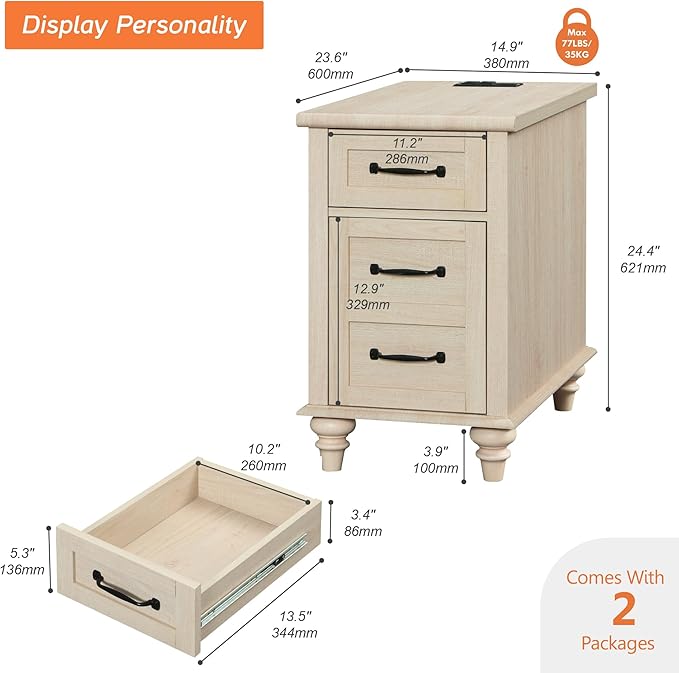 WAMPAT Set of 2 End Tables - Image 3