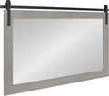 Kate and Laurel Cates Farmhouse Horizontal Wood Framed Wall Mirror, 40 x 26 by KateandLaurel