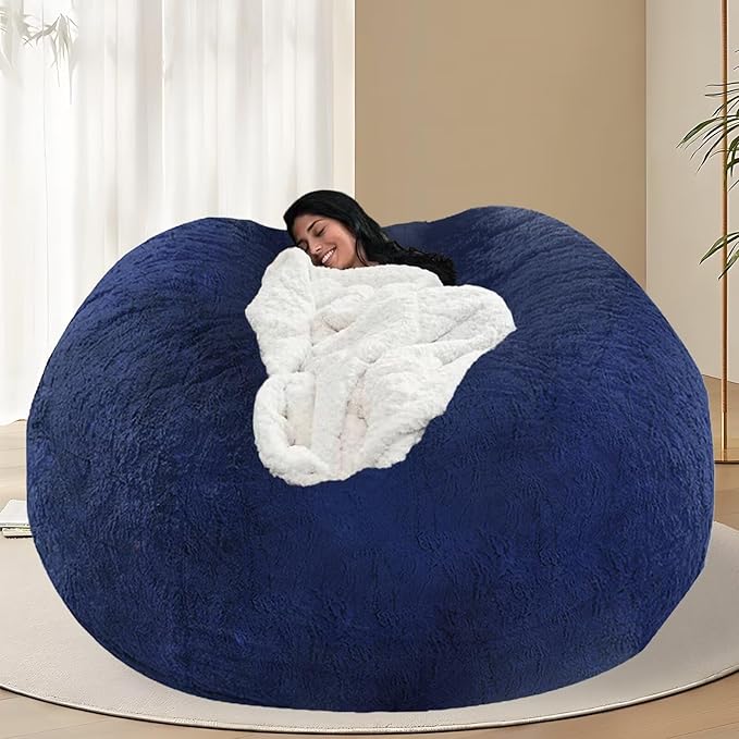 BCU 6FT Bean Bag Chair for Adults and Kids Without Filler Giant Stuffed Animal by BCU