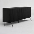 NTC Veil Modern Sideboard with 4 Doors, Buffet Cabinet with Vertical Groove by NTC