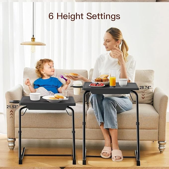 Adjustable TV Tray Set of 2 - Image 5