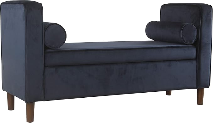 Homepop Home Decor | Upholstered Modern Storage Ottoman Bench by HomePop