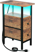 Narrow End Table Living Room by LOAKEKEL