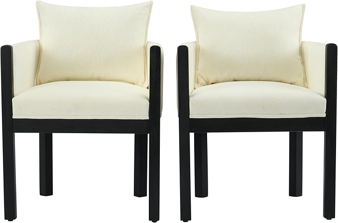 Christopher Knight Home Lucid Linen Upholstered Dining Chairs Set of 2 - Image 5