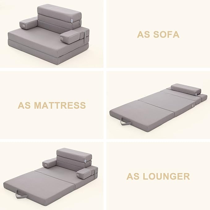 Sleep 4 Inch Foldable Mattress, Portable Floor Mattress Couch - Image 7