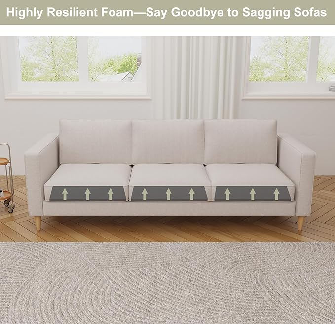 Couch Cushion Support for Sagging Seat, High-Density Curved Foam Sofa Furniture - Image 6