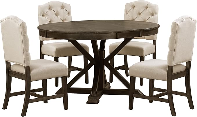 Merax 5-Piece Retro Style Dining Room Set - Image 7