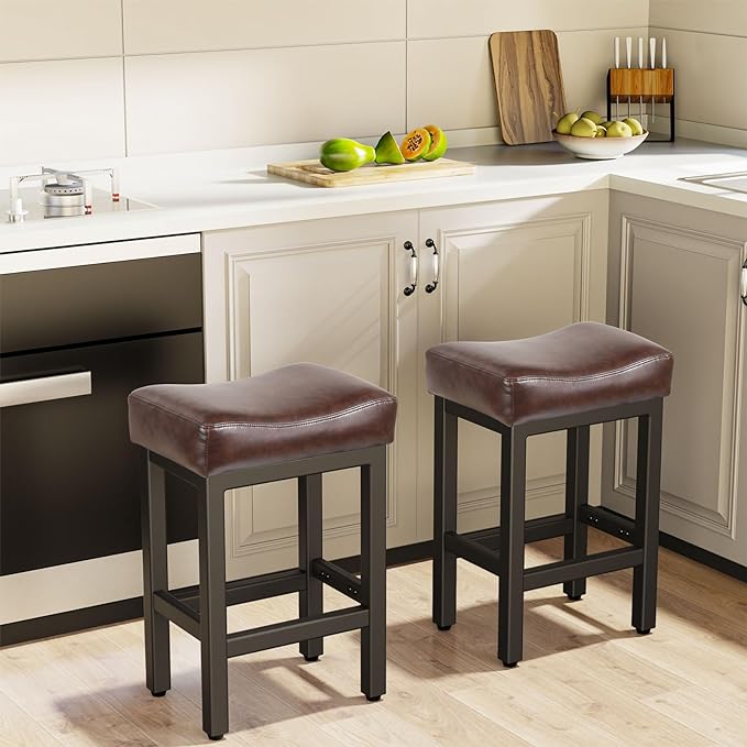 Counter Height Bar Stools Set of 2, 24 Inch Barstools - Image 6