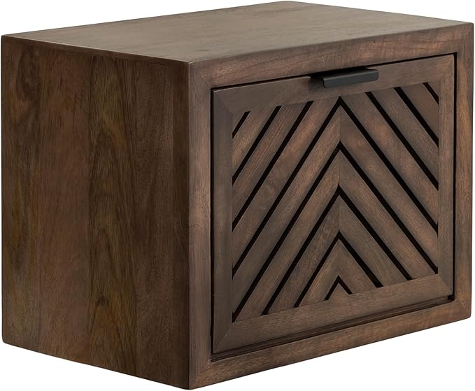 Kate and Laurel Mezzeta Modern Floating Shelf Side Table by KateandLaurel