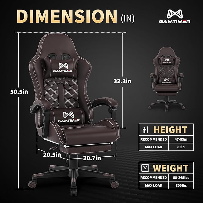 Gaming Chair, 400 lbs Adult Chair, High Back Computer Chair - Image 3