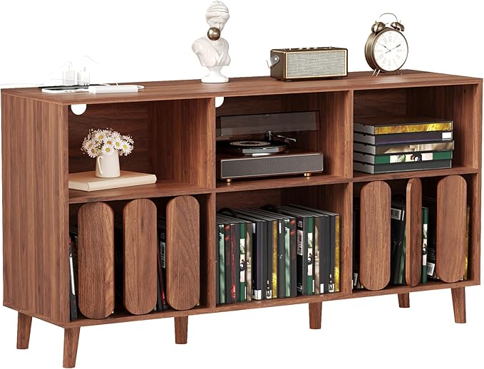 Large Record Player Stand, Record Player Table Vinyl Record Storage Holder - Image 3