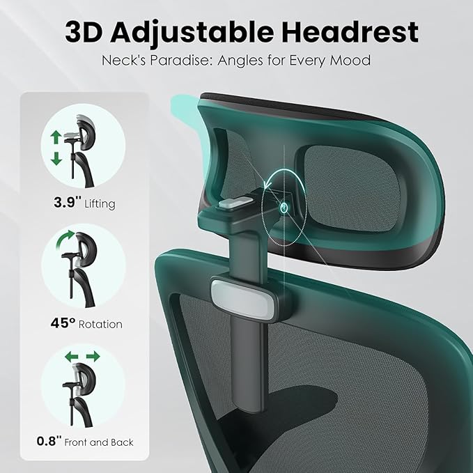 Ergonomic Office Chair, Comfy Home Office Chair High Back Computer Chair - Image 6