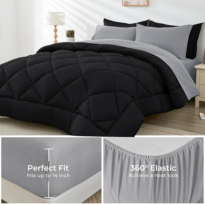 HEVUMYI Queen Comforter Set - Image 4