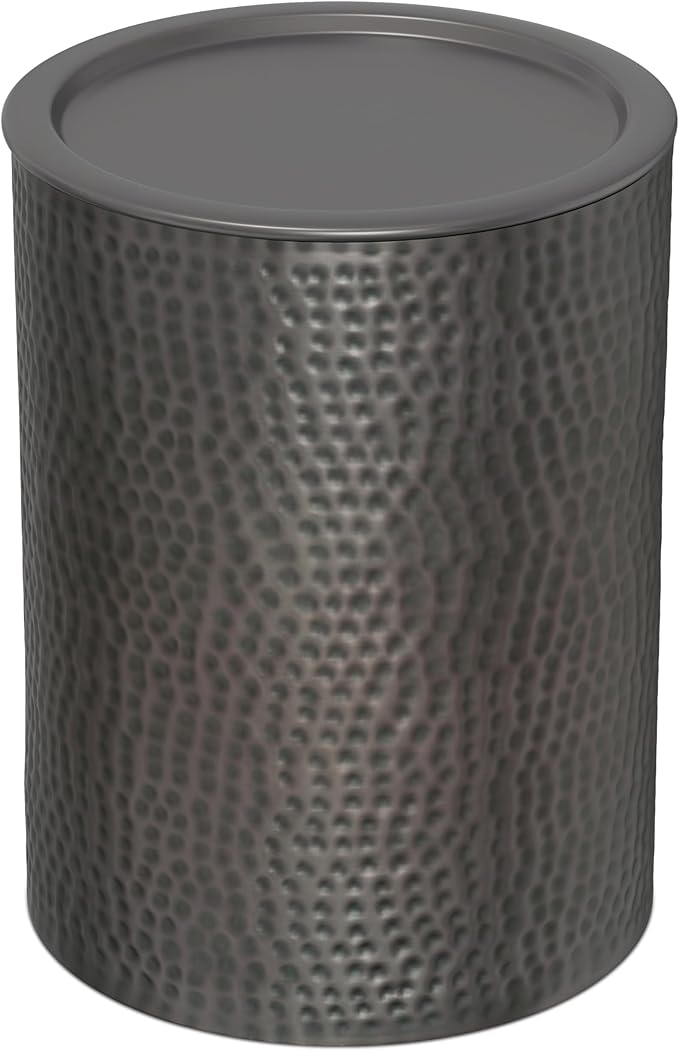 SIMPLIHOME Corbin 16 inch Wide Metal Side Table in Hammered Antique Copper - Image 6