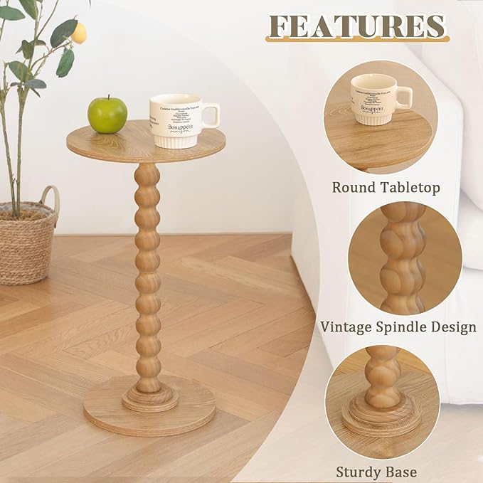 Small Side Table, Drink Table for Small Spaces, Modern Accent Table Martini - Image 5