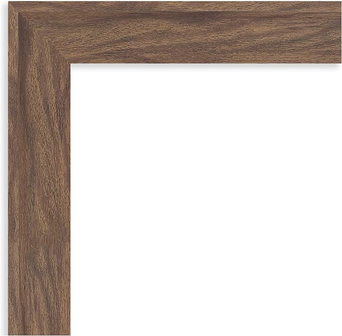 Amanti Art Brown Wall Mirror 27x33 Pia Medium Brown Rectangle Bathroom Mirror - Image 2