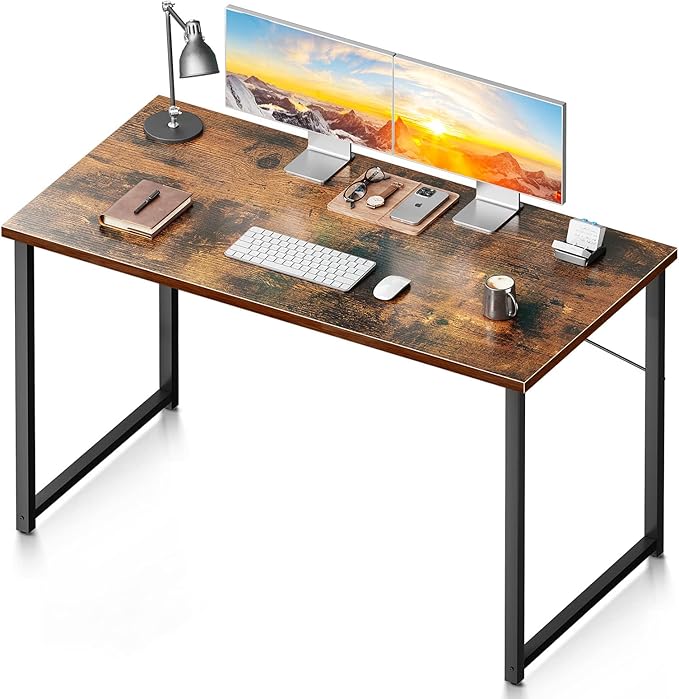 Coleshome 48 Inch Computer Desk, Modern Simple Style Desk by Coleshome